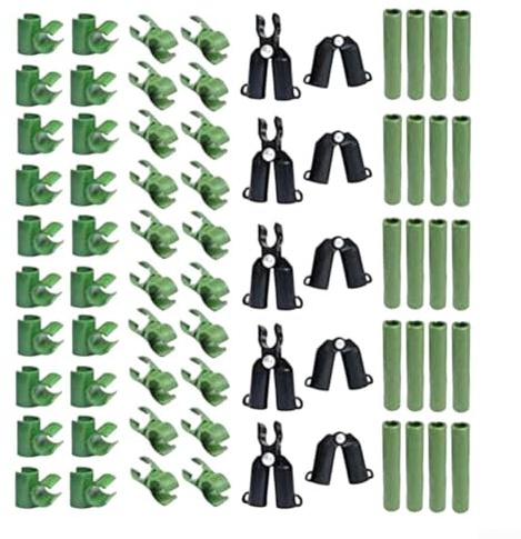 70Pcs Plant Support Clips, Plastic Adjustable Connector Clips Garden Trellis, for Greenhouse Tomatoes, Eggplants, and Grapevines 11mm