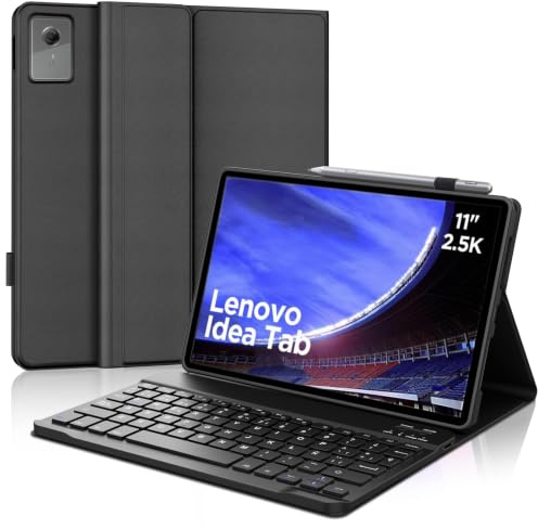 FOGARI Teclado para Lenovo Idea Tab 11 2025 | Funda para Lenovo Idea Tab 11 Pulgadas Español Ñ Teclado Bluetooth Magnético Desmontable para Tablet Lenovo Idea Tab, Negro