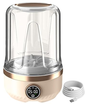 Machine À Laver Portable Lave-linge pour Sous-vêtements USB avec 3 Vitesses | Machine À Laver Sans Fil Portable 2L Pour Chaussettes Tissus Délicats Serviettes Soutiens-Gorge Appartement