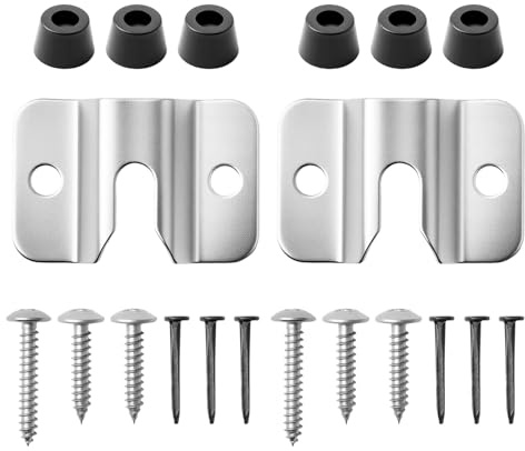2er-Set tragbare Dartscheiben-Halterung, robuste Wandhalterung für Dartscheiben mit Schrauben, Nägeln und Stabilisatoren, universelle Wandhalterung für Dartscheiben mit Befestigungsmaterial