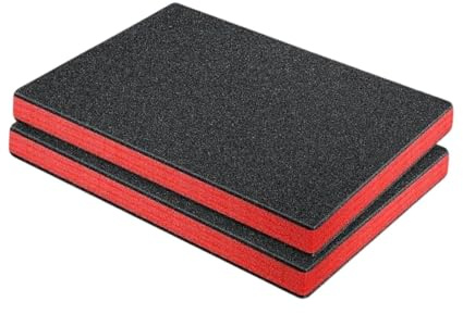 Stgfyxgs 2 Insertos para Caja de Herramientas, Almohadillas de Embalaje, Espuma EPE Reutilizable para Miniaturas de Mesa, L