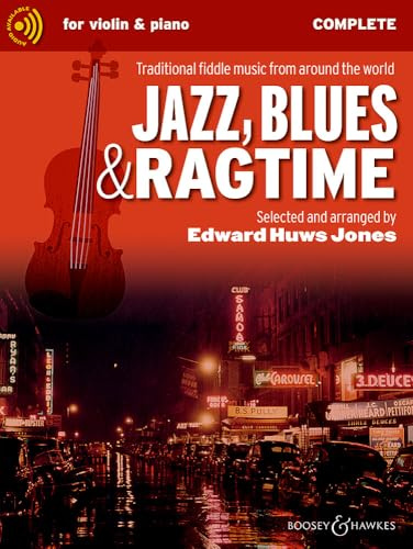 Jazz, Blues & Ragtime: Traditional fiddle music from around the world. Violine (2 Violinen) und Klavier, Gitarre ad libitum. (Fiddler Collection)