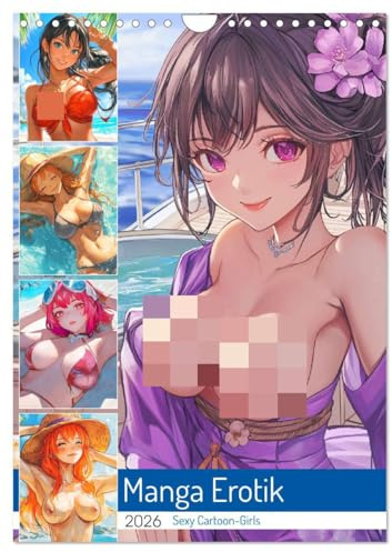 Manga Erotik. Sexy Cartoon-Girls (Wandkalender 2026 DIN A4 hoch), CALVENDO Monatskalender: Mädchen in sinnlicher Manga-Ästhetik (CALVENDO Erotik)