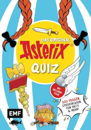 ASTERIX – Das offizielle Quiz: Teste dein Wissen mit 300 Fragen, Spielvorlagen, Fun Facts und mehr! Mit Decoderfolie | Spielvorlagen, Fun Facts und mehr! Mit Decoderfolie