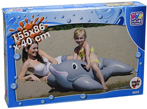 Happy People 77845 - Schwimmtier, Delfin, 155 x 86.5 x 39 cm