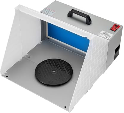 Airbrush Sprutbox 4m³/min utsugning med roterande skiva och lämplig som bås till Dubbel Spray Booth