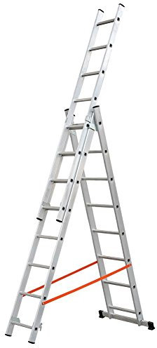 Scala trasformabile tripla in alluminio modello MODULA - serie 5 - AL410 - 3x8