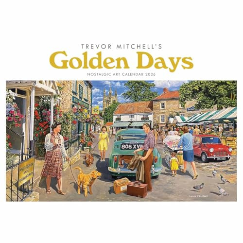 Carousel Worldwide, Golden Days Trevor Mitchell Jahreskalender 2026 Wandkalender, A4