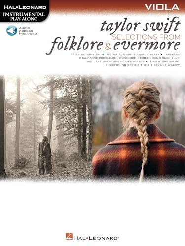 Taylor Swift: Selections from Folklore and Evermore - Viola | Hal Leonard Play-Along Book with Online Audio | Instrumental Sheet Music Songbook for ... (Hal Leonard Instrumental Play-along)