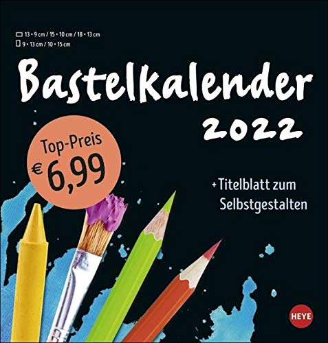 Bastelkalender schwarz mittel 2022