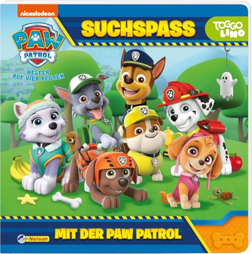 PAW Patrol Pappbilderbuch: Suchspaß mit der PAW Patrol: Wimmelbuch ab 3 Jahren | Interaktives Suchbuch mit Marshall, Rubble, Zuma, Chase, Rocky und Skye