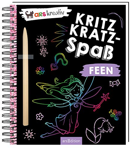 Kritzkratz-Spaß Feen: Kreativer Kratzelspaß mit Malideen und Holzstift für Kinder ab 5 Jahren