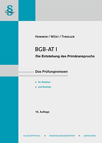 BGB-AT I: Entstehen des Primäranspruchs (Skripten - Zivilrecht)