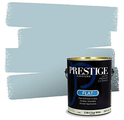 PRESTIGE Exterior Paint and Primer in One, Bahamas, Flat, 1 Gallon