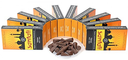 Original Crottendorfer Räucherkerzen - 10x20 Sparpack - SANTALI Opium Erzgebirge