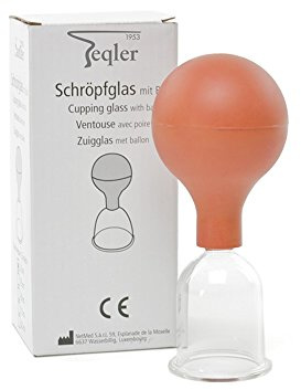 Teqler Schröpfglas mit Olive und Ball T-420004, Durchmesser: 4,5 cm