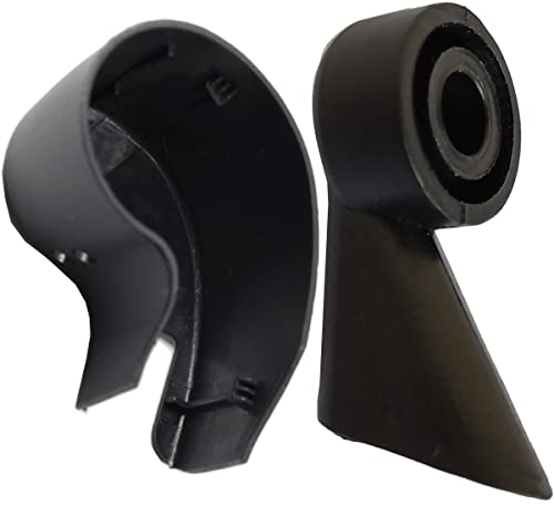 VHEUHZ 5K6955435 Calotte Bras d'essuie-glace et 1 pièces Buse d'essuie glace Arrière buse Spray Jet Compatible avec A1 A3 A4 A6 Q7 8E9955985