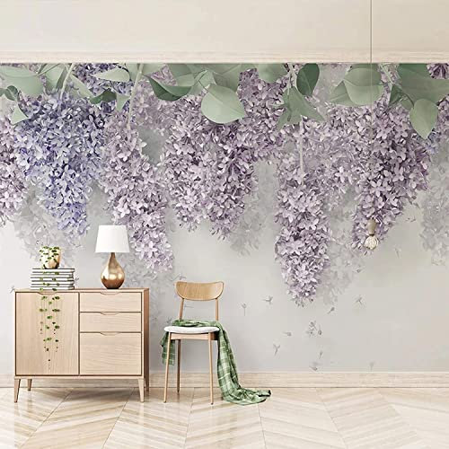 Wandmalerei Schöne Lila Rebe | Tapete | Wandkunst | Wandbild | Bild | Fototapeten | Hintergrundbilder | Wandbild Wal 3D Wallpaper Wohnzimmer Die Wand Für Schlafzimmer Wandbild Bordüre 300 x 210 cm