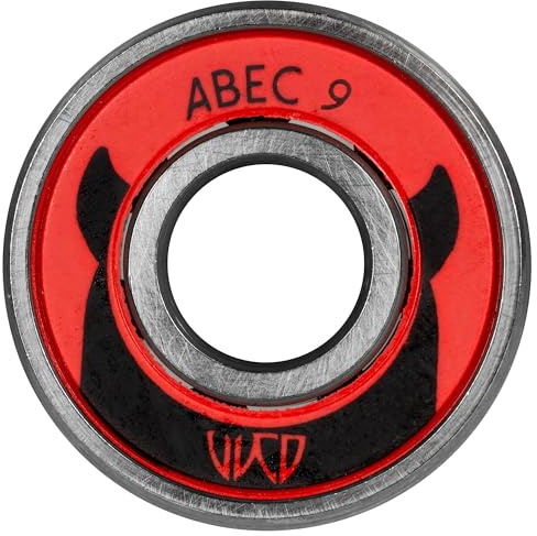 Wicked ABEC 9 FS Universal Premium Kugellager, 608 Standard, 50 Stück