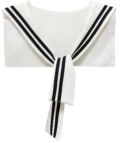 HoosaiyWoo Sailor Halsbänder Schal für Damen Fake Top Halsketten Schal Wrap Match Pullover Hemd Kleid