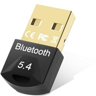 USB Bluetooth per PC - 5.4 Bluetooth pc(EDR+BT), Chiavetta bluetooth Adattatore per PC, Plug-and-Play, Desktop, Laptop Compatibile con Windows 11/10/8.1/7