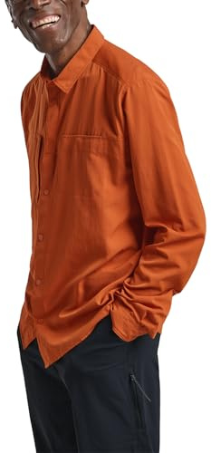 Jack Wolfskin Herren Sierra Canyon Ls Hemd, Burnt Orange, XXL EU