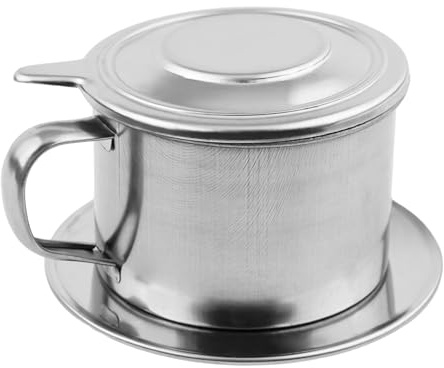 Cloudpower Vietnamesischer Kaffee Töpfe, Edelstahl Kaffeefilter Kaffee-Tropffiltertopf Tropf-Infuser Kaffeefilter Infuse Cup Dripper Maker für Büro, Zuhause, Reisen