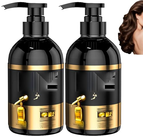 Bai Hei Ke Shampoo, Anti-Haarausfall-Shampoo mit Ingwer-Pflanzenextrakt, Bai Hei Ke Anti-Haarausfall-Shampoo, Japanisches Ginseng-Shampoo, Polygonum Multiflorum-Shampoo für alle Haartypen (2PCS)