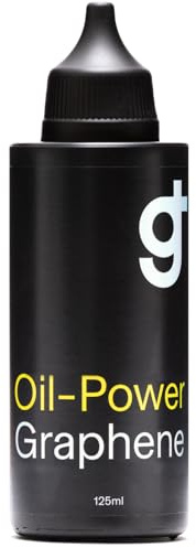 grezzy+ | Oil-Power Graphene 125ml | Aceite Cadena Bicicleta Mtb, E-bike, Carretera y Gravel | Lubricante Cadena Bicicleta Base de Aceite y Aditivado con Nano Grafeno Puro | Suavidad y Durabilidad