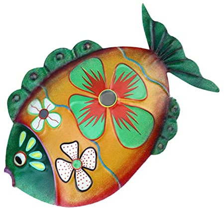 Warmhm Fisch Wanddekoration Tropische Fisch Wandkunst Wanddeko Für Zuhause Handgemachtes Wandornament Stilvolle Wanddeko Für Wohnzimmer Und Schlafzimmer