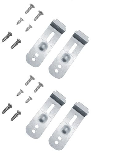 Kit di montaggio staffa di montaggio per lavastoviglie, DD94-01002A, kit di montaggio per lavastoviglie, parti di ricambio con viti, compatibile con Samsung (set da 4)