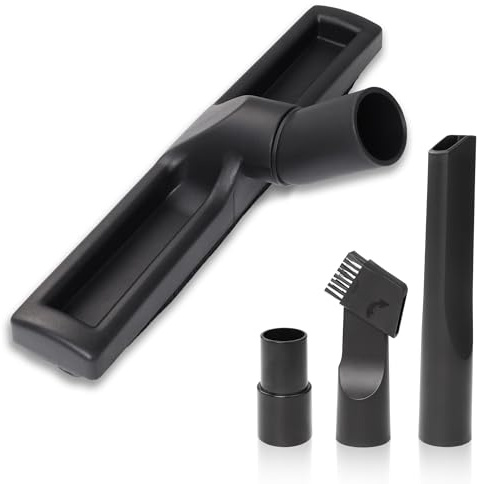 Universal Staubsaugerbürste mit Adapter und 2 Düsen - Kompatibel mit 32-35mm Staubsaugern für Hartböden und Teppiche mit Siemens, Bosch, AEG, Miele, Philips (Düse: 37 × 17 × 7 cm)