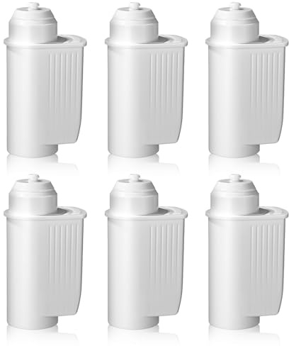 Wasserfilter für EQ Serie kaffeevollautomat EQ6 EQ9 EQ700,Ersatz für brita intenza wasserfilter TZ70033,Bosch TCZ7003| Wasserhärte einstellen(6 Stück)