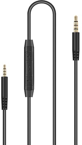 3,5 mm auf 2,5 mm Audiokabel für Bose-Kopfhörer, Ersatz Audiokabel kompatibel mit Bose 700 QuietComfort 25 QC25 35 QC35 QC35II 45 QC45 mit Inline-Mikrofon und Lautstärkeregler