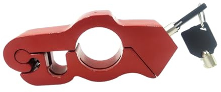 JECOMPRIS Motorcycle Throttle Lock Handlebar Security Lock Aluminum Alloy Theft with Keys for Motorbike Scooter Easy Operation and Saving Motorcycle Supplies