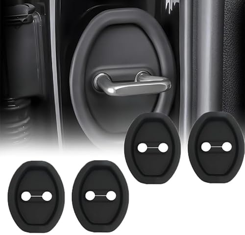 Silicone Lock for VW Polo MK6 2016-2023 2024, Door Lock Cover Latch Protector, Silicone Latches Guard Covers Protective Cover,4pcs
