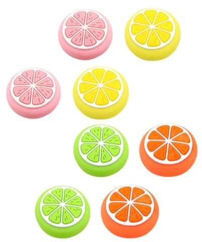 TEHAUX Tapas de Joystick para Pulgar 8 Piezas Silicona Antideslizante Colores Mixtos Protectoras para Mando Consola Accesorio Gaming Control Thumb Grips Color Aleatorio