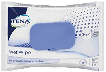 TENA Wet Wipes box of 48