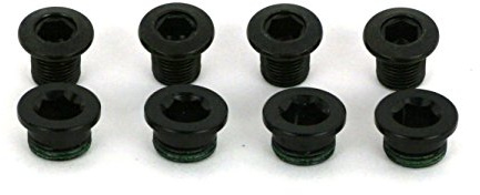 Sram Set Viti per Corona 4X2 Unisex Kit bulloni Corona Acciaio Nero One Size