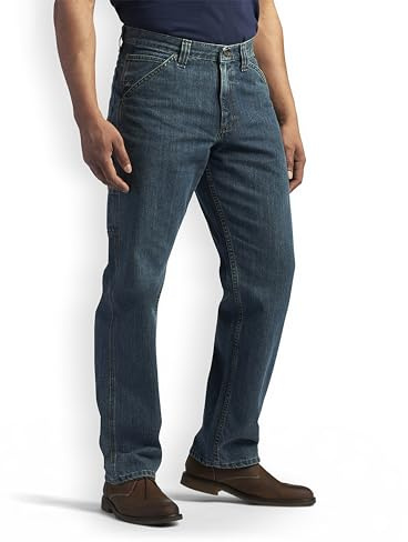 Lee Men's Loose-Fit Carpenter Jean, Original Stone, 29W x 34L