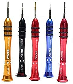 5 x Torx-Schraubendreher von Baku bk-338 T2 T3 T4 T5 T6 Präzisions-Schraubendreher-Set für Samsung Nokia Handy Professional Repair Tools