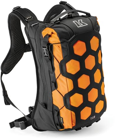 Kriega Trail 18 Motorrad Rucksack, orange | Wasserdicht