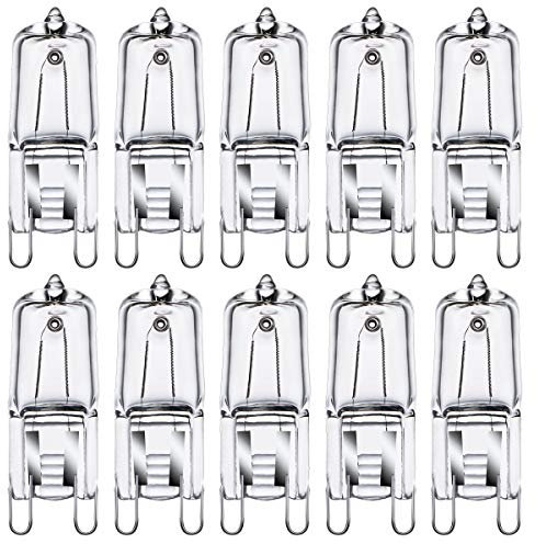 GMY G9 Halogenlampen 34W G9 Kapselglühlampen 230V 2800K Warmweiß Dimmbar 10er Pack