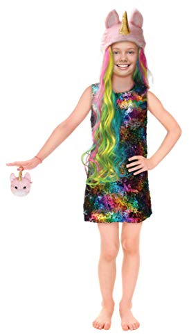 Ciao- Britney Sparkles NaNaNa vestido disfraz niña unicornio original Na!Na!Na! Surprise (Talla 6-9 años) con accesorios