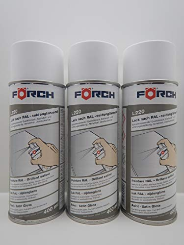 Förch REINWEISS RAL 9010 GLÄNZEND DOSE LACK LACKSPRAY SPRAY SPRAYDOSE 400ML 19,16€/L (3)
