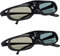 Sxhlseller Lunettes 3D DLP Link 2 Pièces, Lunettes 3D à Obturateur Actif 144 Hz, Lunettes 3D à Lentille LCD Compatibles avec Tous Les Projecteurs DLP 3D, Lunettes de Vision 3D