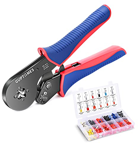 Aderendhülsen Set GUPTOMES krimpzangenset 0,08–16mm2 Aderendhülsenzange mit 700 stück Aderendhülsen Set 16-4 Aderendhülsen Tool Kit für Heimwerker und Hausgebrauch