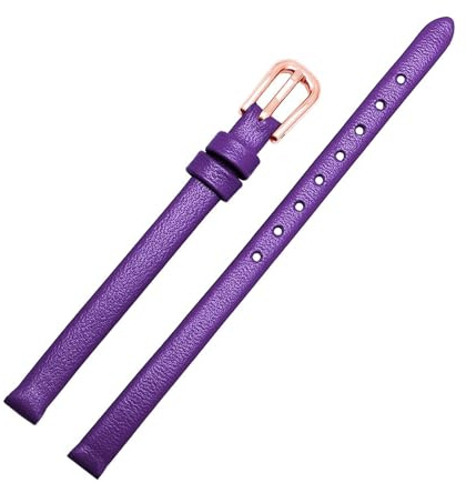 Waikub Cinturino per orologio da donna in pelle, cinturino per orologio di piccole dimensioni, 6mm, 8mm, 10mm, 12mm, 14mm, 16mm, cinturino per orologio.