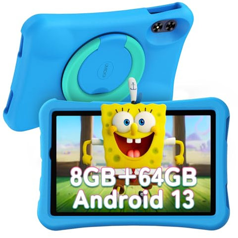UMIDIGI Tablet per bambini da 10,1 pollici, Android 13, G2, tablet per bambini a partire da 3 anni, 8 GB (4 + 4) RAM+64 GB ROM/1 TB, protezione per gli occhi 1280 x 800 HD, WiFi6, 6000 mAh 8 MP + 8 MP