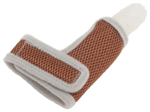 Guardia per Dito per Bambini, Pollice in Silicone Infantile Traspirante con Fascia Polso Bambino (WHITE)